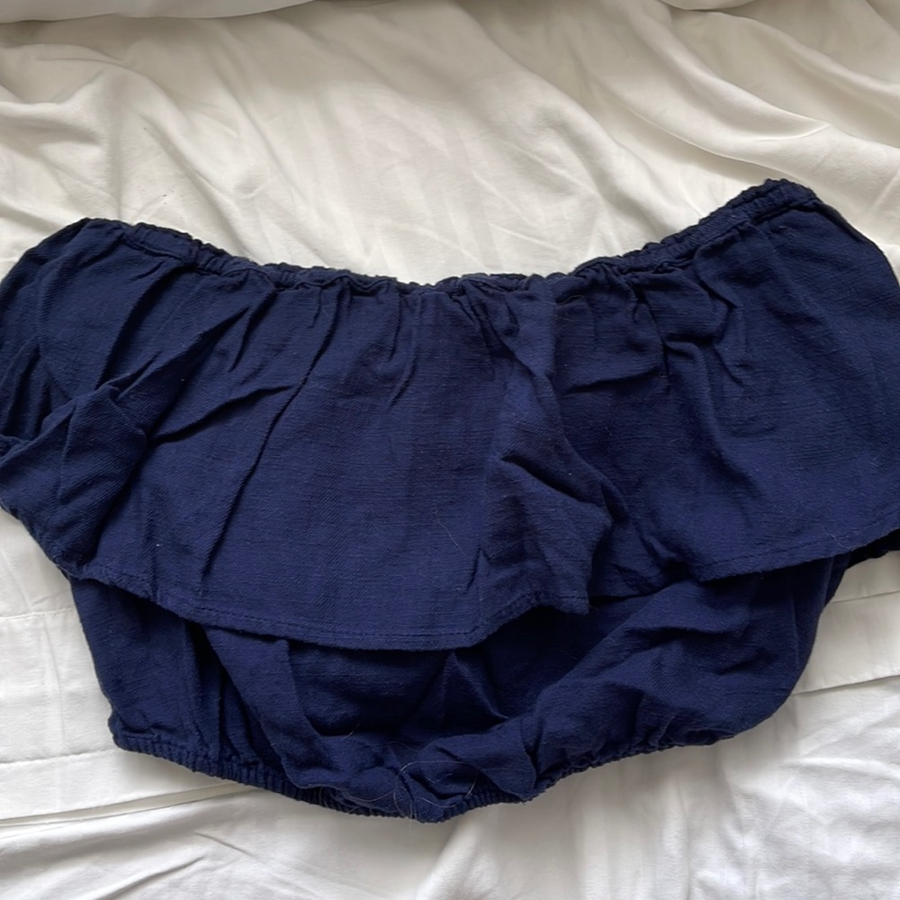 Strapless crop top